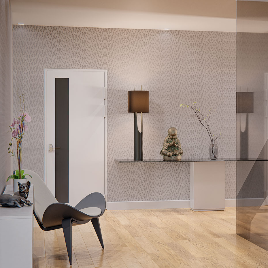 Revêtement Perles de Verre motif « Méandre » – 15m² | 350g/m²