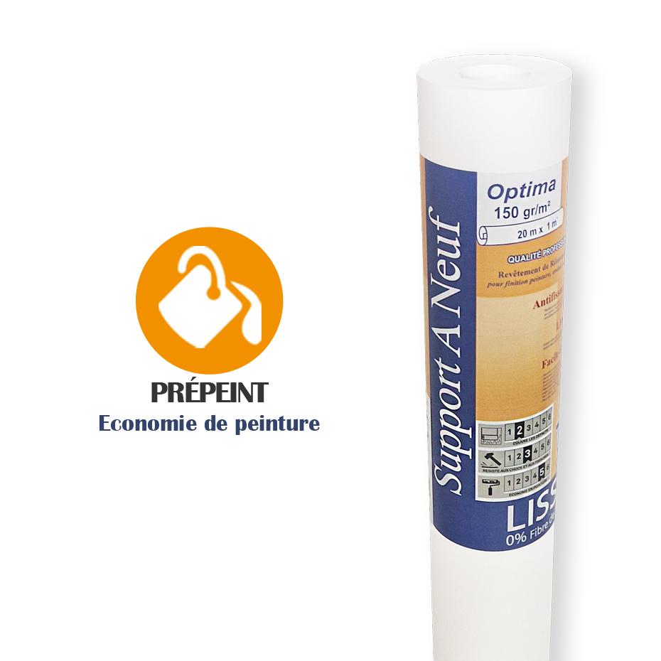 Support A Neuf  Prépeint 160g/m² - 15m²